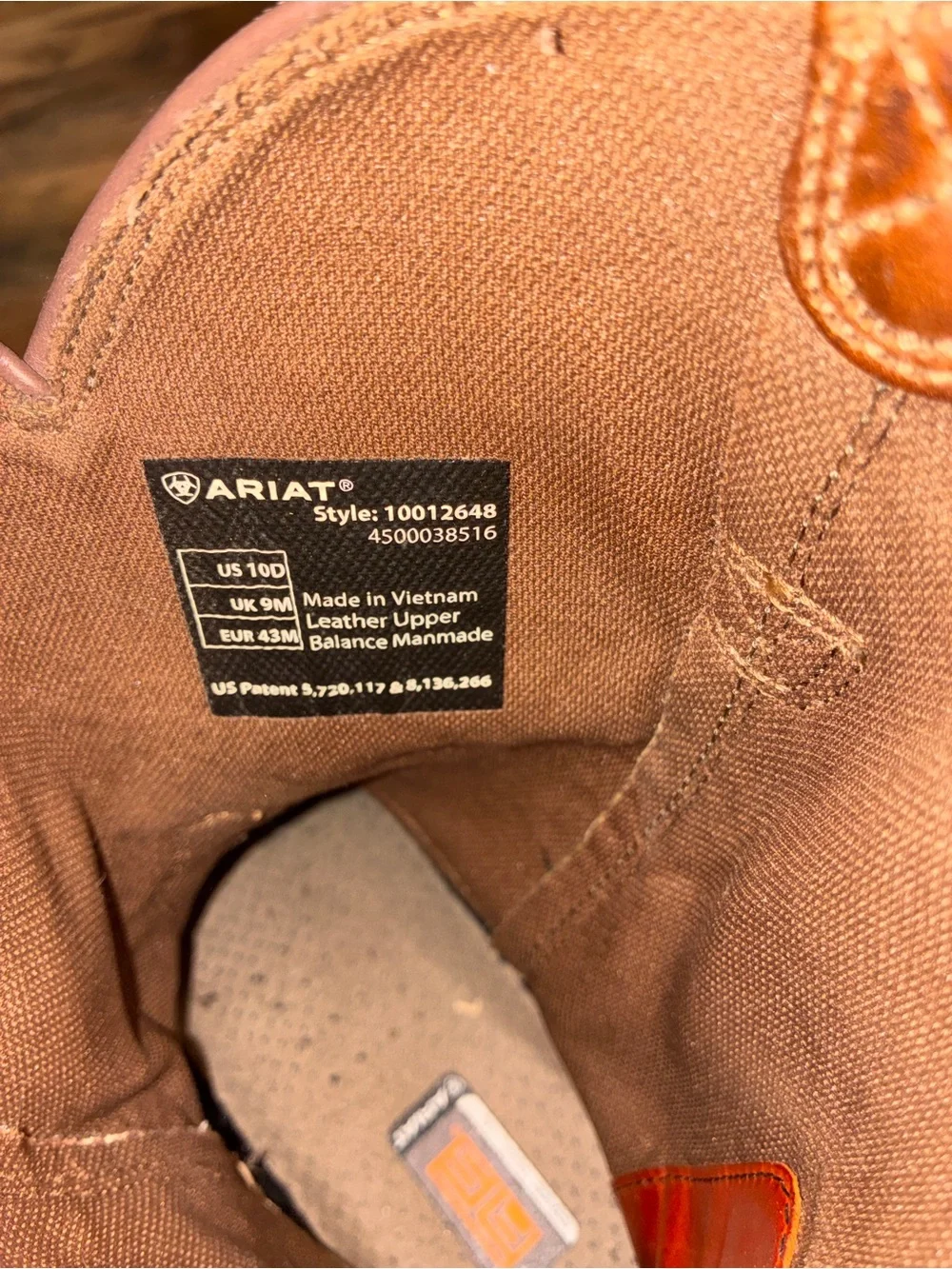 Ariat Men’s Sierra Sahara Pull-On Work Boots, round roper toe- size 10 D